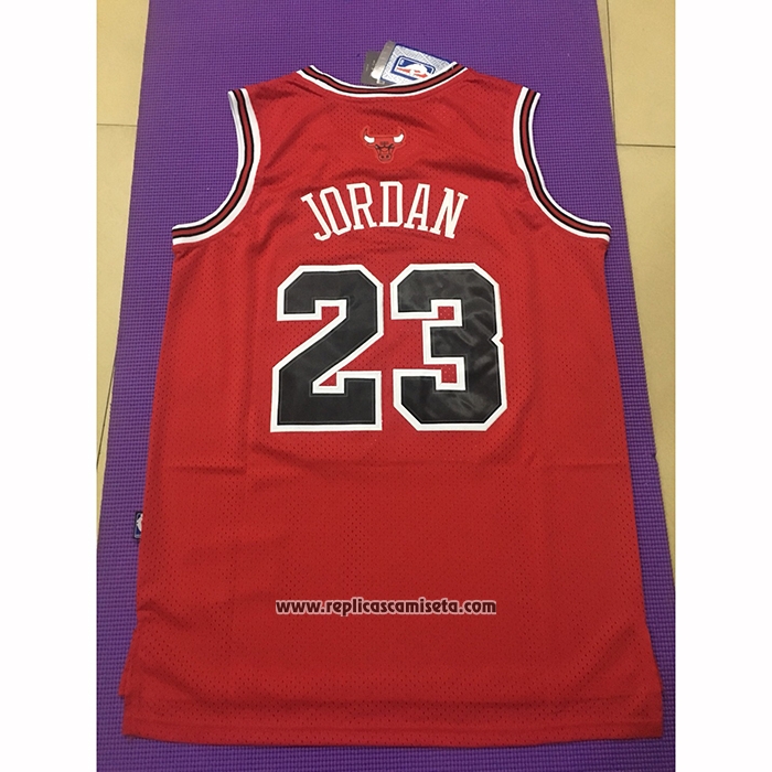 Camiseta Chicago Bulls Michael Jordan #23 Retro Rojo3